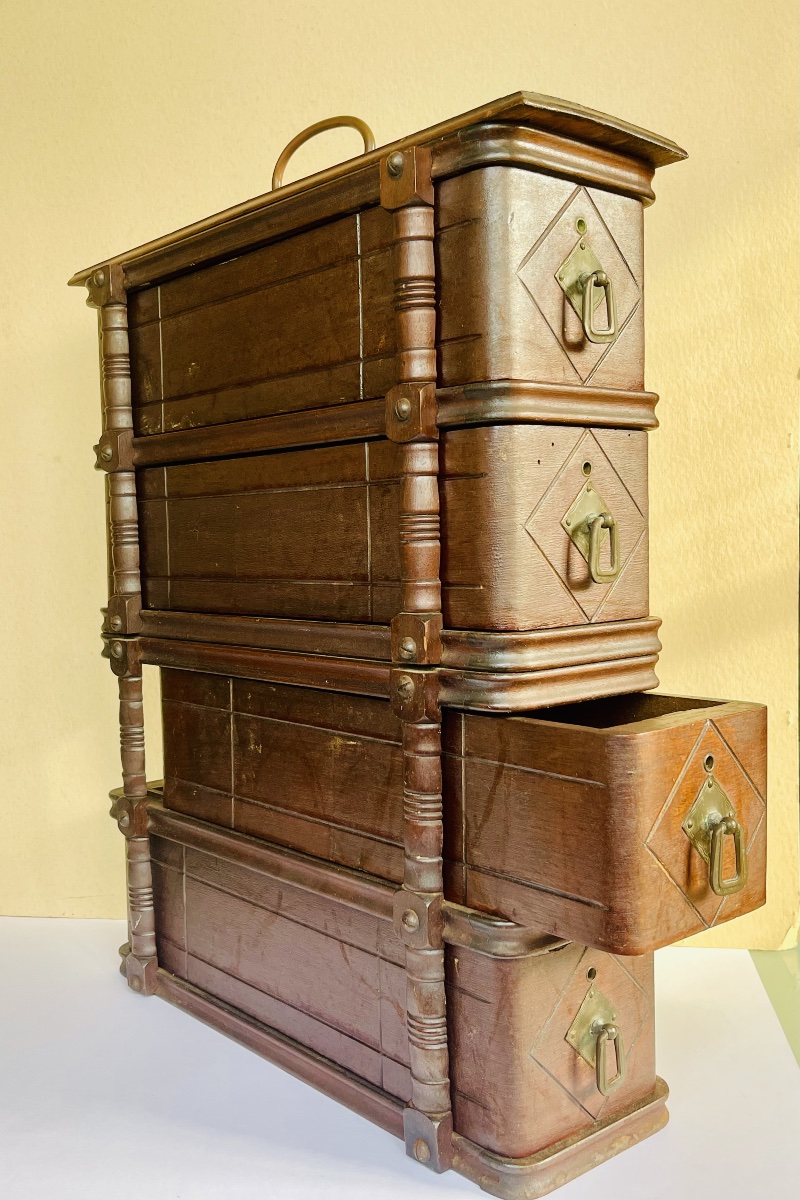 Sewing Cabinet With Drawers. Circa 1920. -photo-5